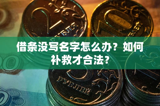 北京借条没写名字怎么办？如何补救才合法？