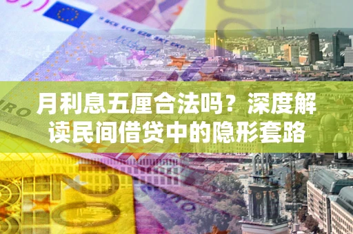 北京月利息五厘合法吗？深度解读民间借贷中的隐形套路