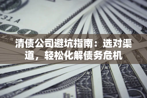 北京清债公司避坑指南：选对渠道，轻松化解债务危机