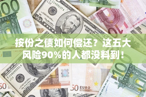 北京按份之债如何偿还？这五大风险90%的人都没料到！