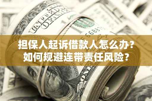 北京担保人起诉借款人怎么办？如何规避连带责任风险？