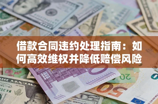 北京借款合同违约处理指南：如何高效维权并降低赔偿风险？