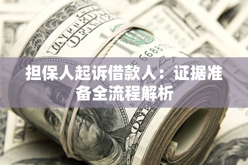 北京担保人起诉借款人：证据准备全流程解析