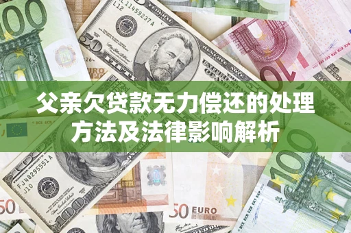 北京父亲欠贷款无力偿还的处理方法及法律影响解析